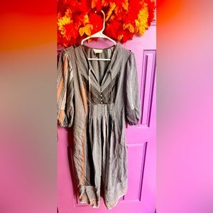 Universal thread elbow length sleeve midi dress size small